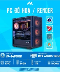 PC RENDER i9-4070 (i9-14900K, RTX 4070 OC 12GB, Ram 64GB DDR5, SSD 1TB, 1000W) #2