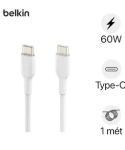 Cáp sạc BELKIN 60W C to C 1M, vỏ nhựa, không hộp