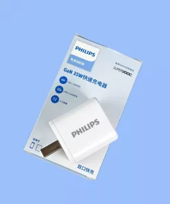 Củ sạc nhanh Philips Super VOOC GaN 35W, 2 cổng sạc USB và Type C