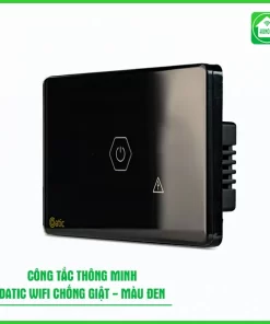 Công Tắc Chống Giật Bình Nóng Lạnh Datic Màu Đen