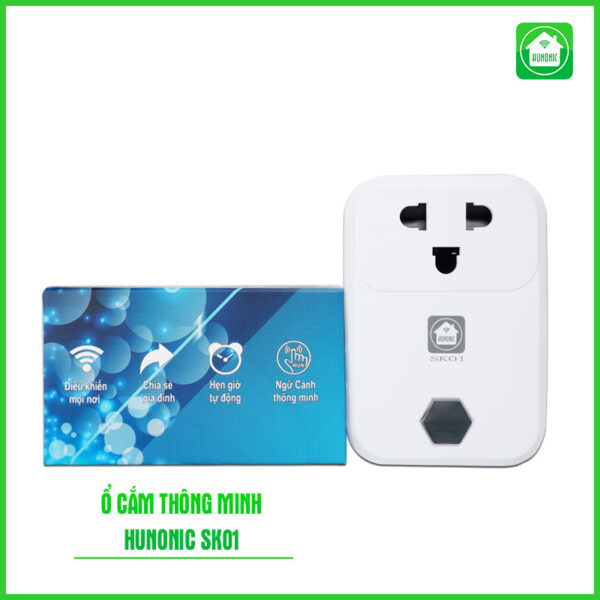 Ổ cắm thông minh Hunonic SK01- Điều khiển từ xa qua điện thoại