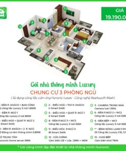 Trọn gói nhà thông minh Luxury cho chung cư 3 phòng ngủ