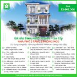 Trọn gói nhà thông minh Nhà phố cao cấp có 3 tầng 3 phòng ngủ