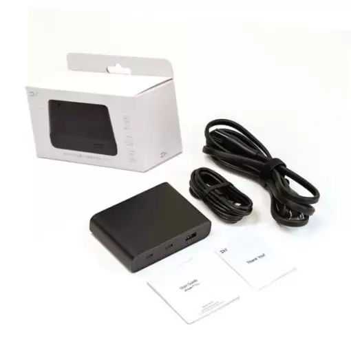 Củ Sạc Nhanh ZMI HA932 3 Cổng 65W Kèm Cáp 2 Đầu Type C Dài 1m